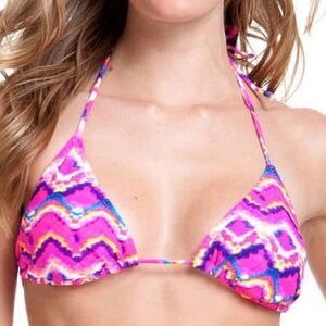 OP Ocean Pacific Swim Chevron Triangle Bikini Top and bottoms
